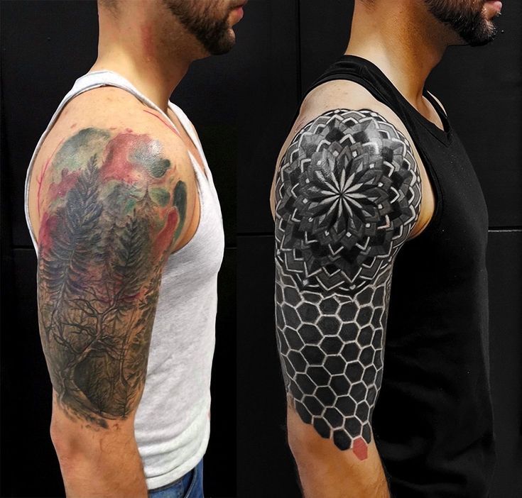 Black and Colorful Tattoos